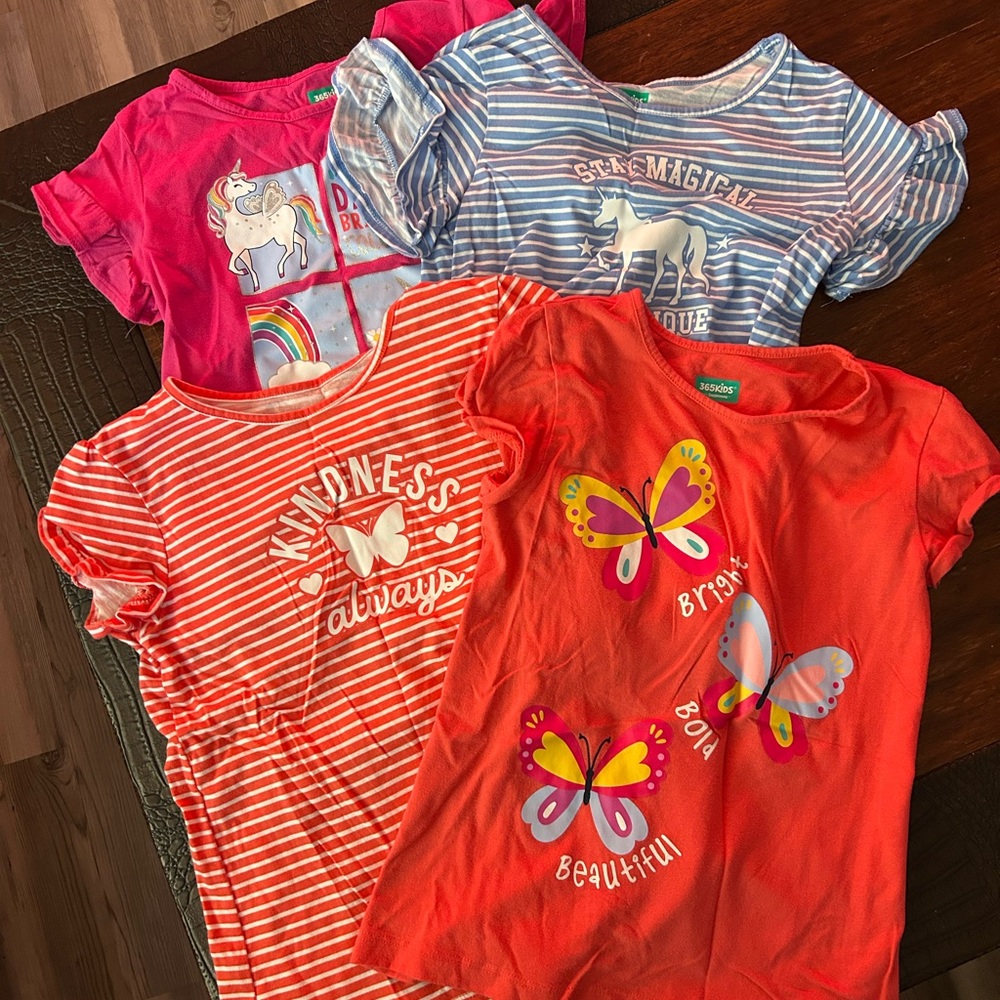 Lot of 4 girls t-shirts size 10.